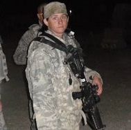 Amanda Valentine, a WVU graduate student and Focus Forward Fellow, during her service in the U.S. Air Force. (Submitted photo) 