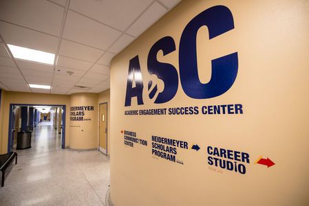 View of the AESC Sign inside a hallway
