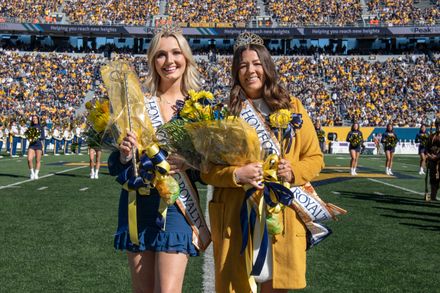 Griffith (a business graduate student) and McElroy named 2022 Homecoming Royalty
