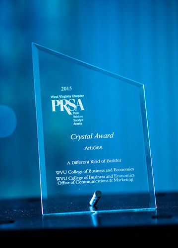 PRSA crystal award of recognition
